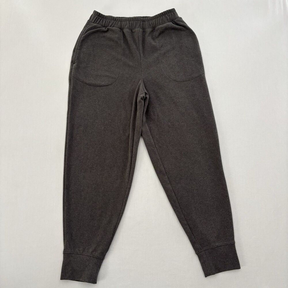 Varley Gray Brushed Rib Slim Cuff 25 Inseam Jogger Pants Women Size XS